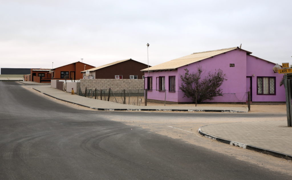 Colorful residential buildings in Narraville