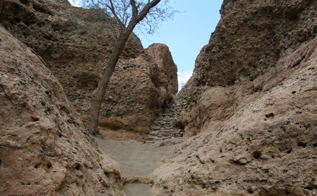 Stairs up from Sesriem Canyon