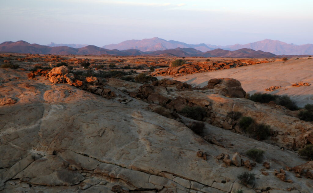 The beautiful mountain ranges around Blutkoppe.