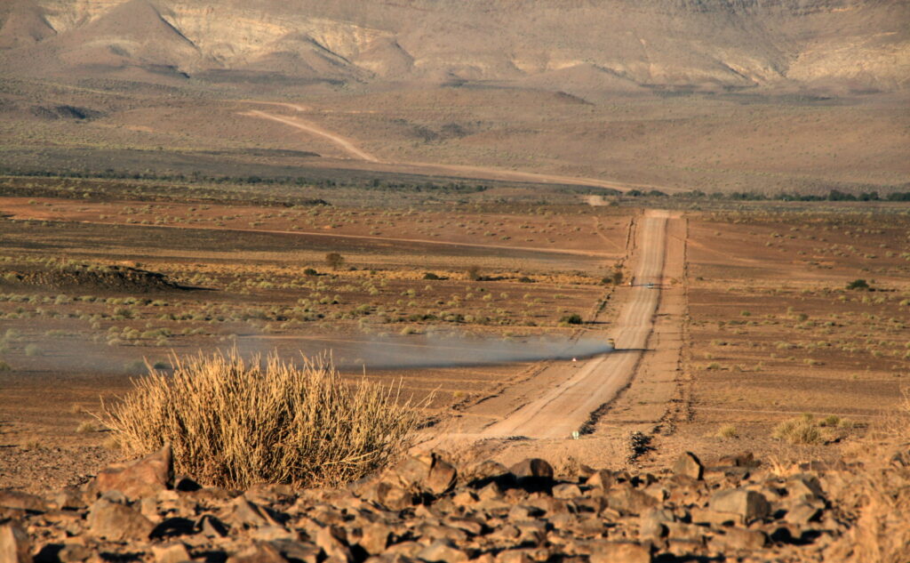 Roads leading to the Fish River Canyon is amazing