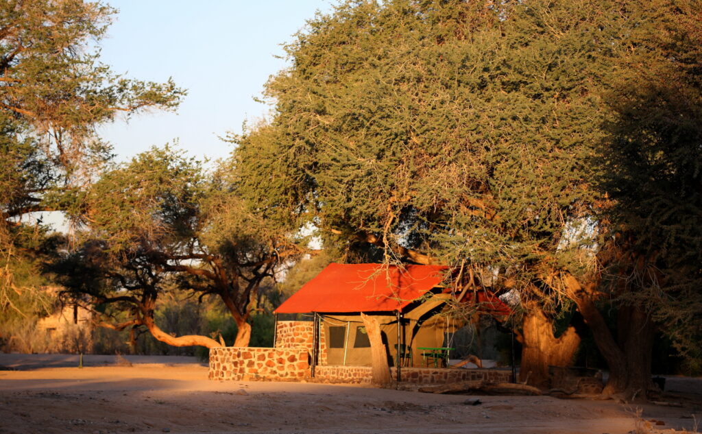 Luxury tented camps at Brandberg