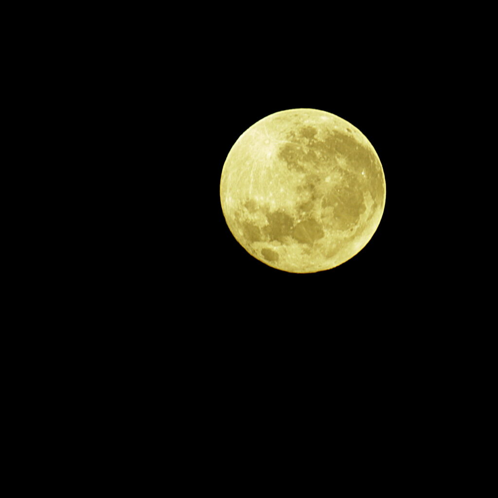 The full moon while camping at Vogelvederberg